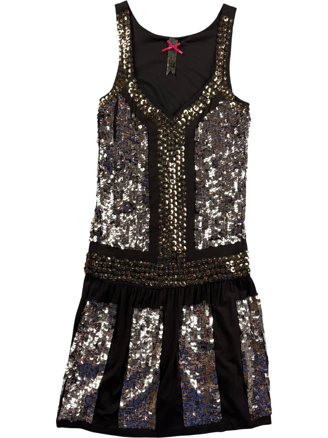Charm Sequin Sleeveless Dress - S - Think Vintage Online Ltd