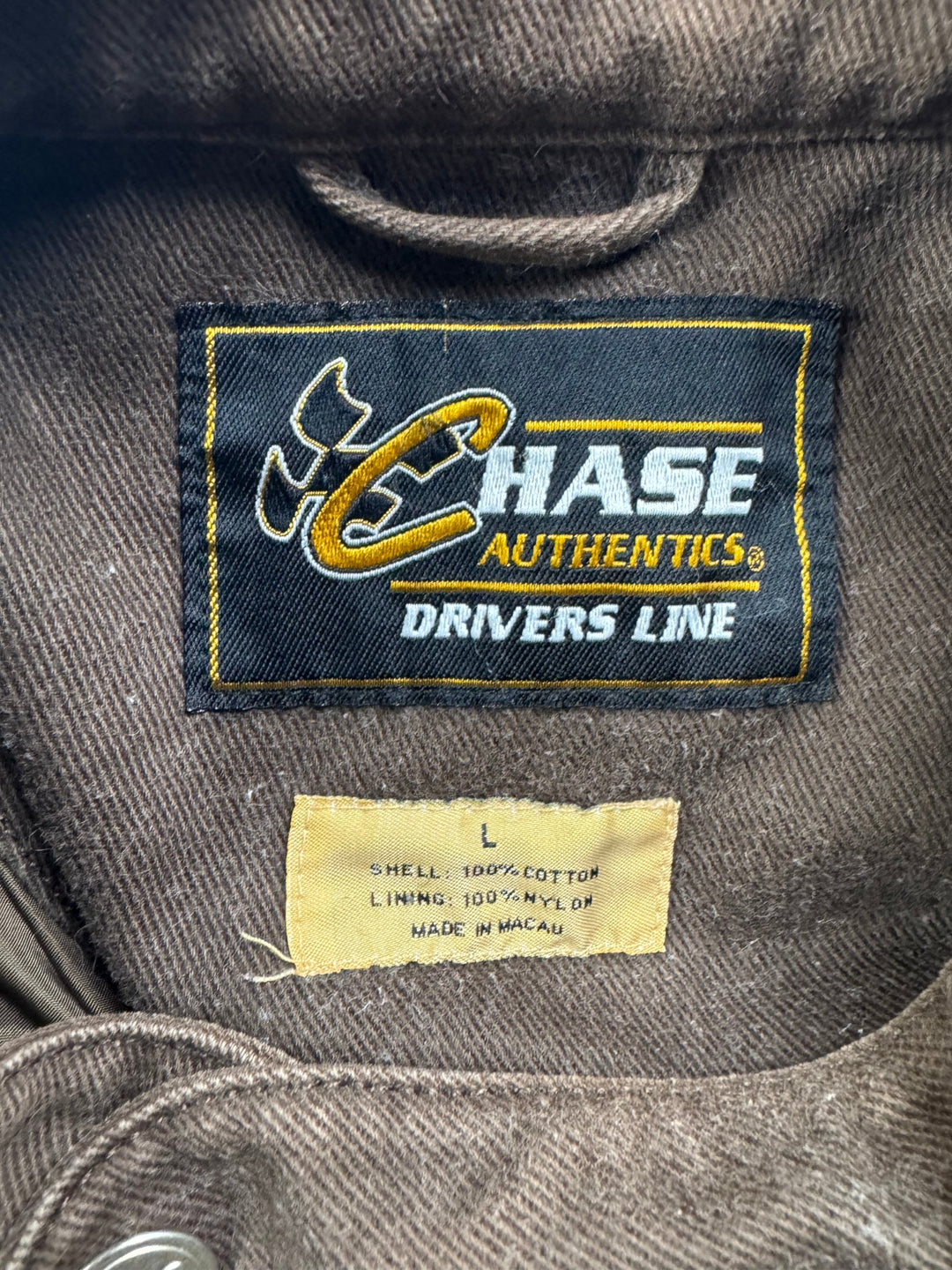 Chase Authentics UPS Racing Jacket  - L - Think Vintage Online Ltd