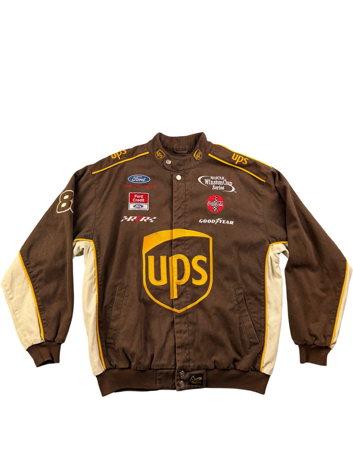 Chase Authentics UPS Racing Jacket  - L - Think Vintage ltd
