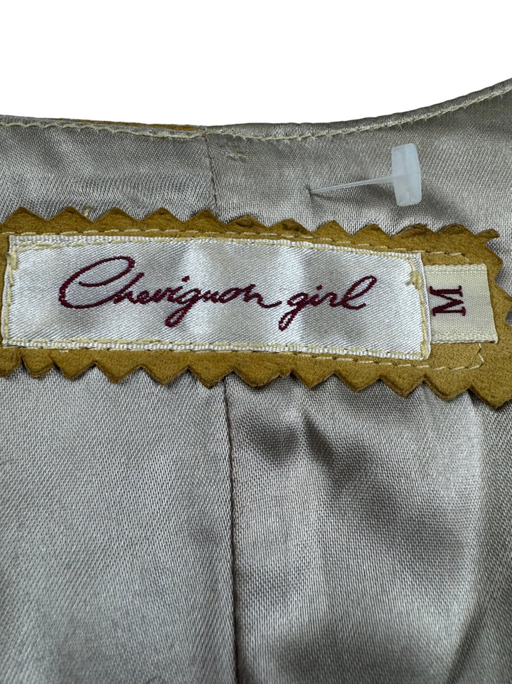 Chevignon Suede Button-Up Vest - S - Think Vintage ltd