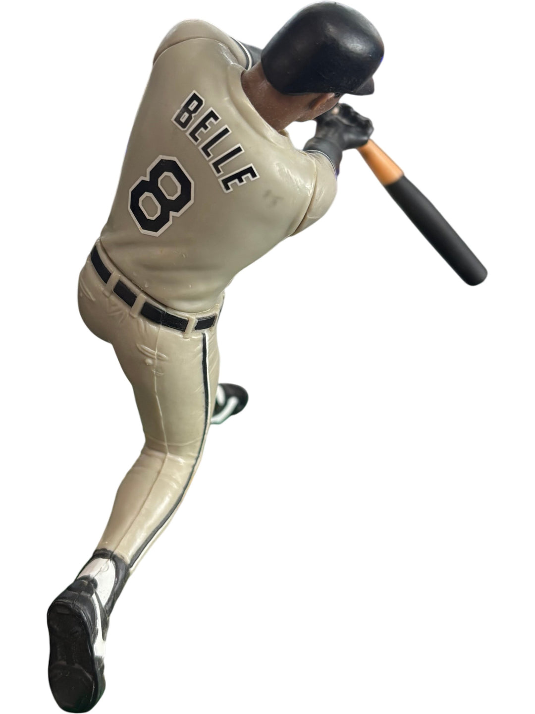 Chicago White Sox Albert Belle Baseball Figure Display on Green Base Unique - Think Vintage