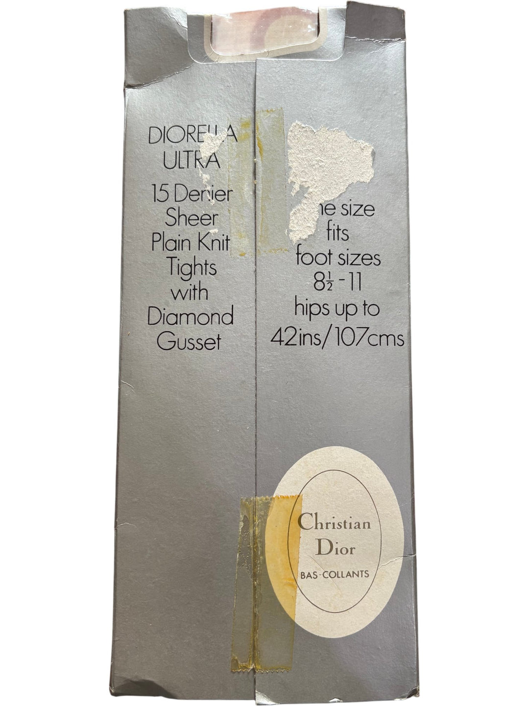 Christian Dior Diorella Ultra Tights Blue Mist - Think Vintage ltd