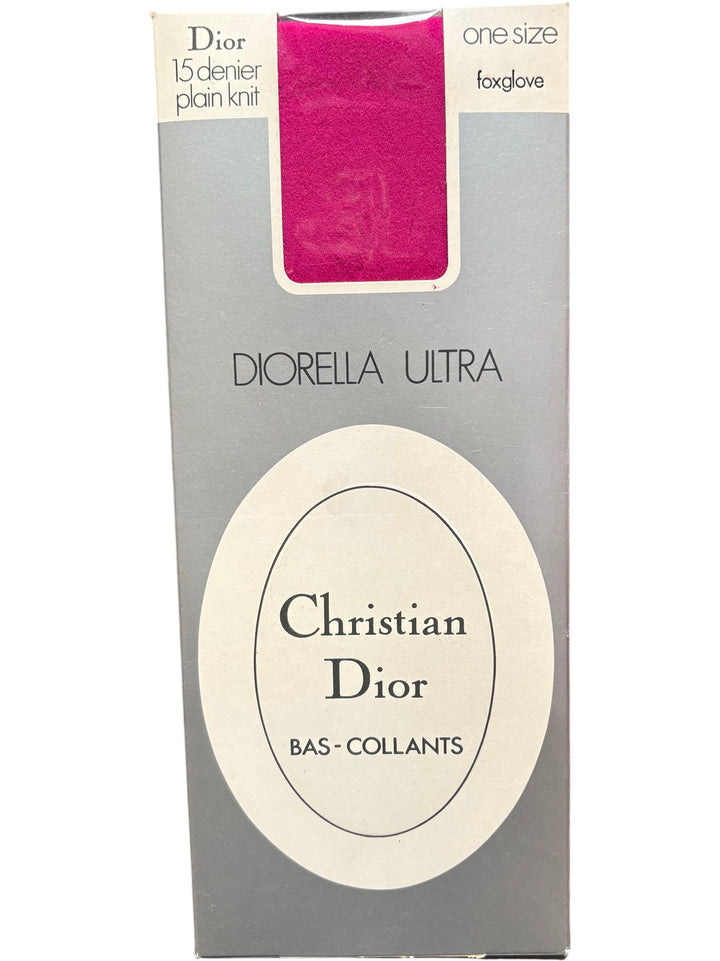 Christian Dior Diorella Ultra Tights Foxglove - Think Vintage ltd