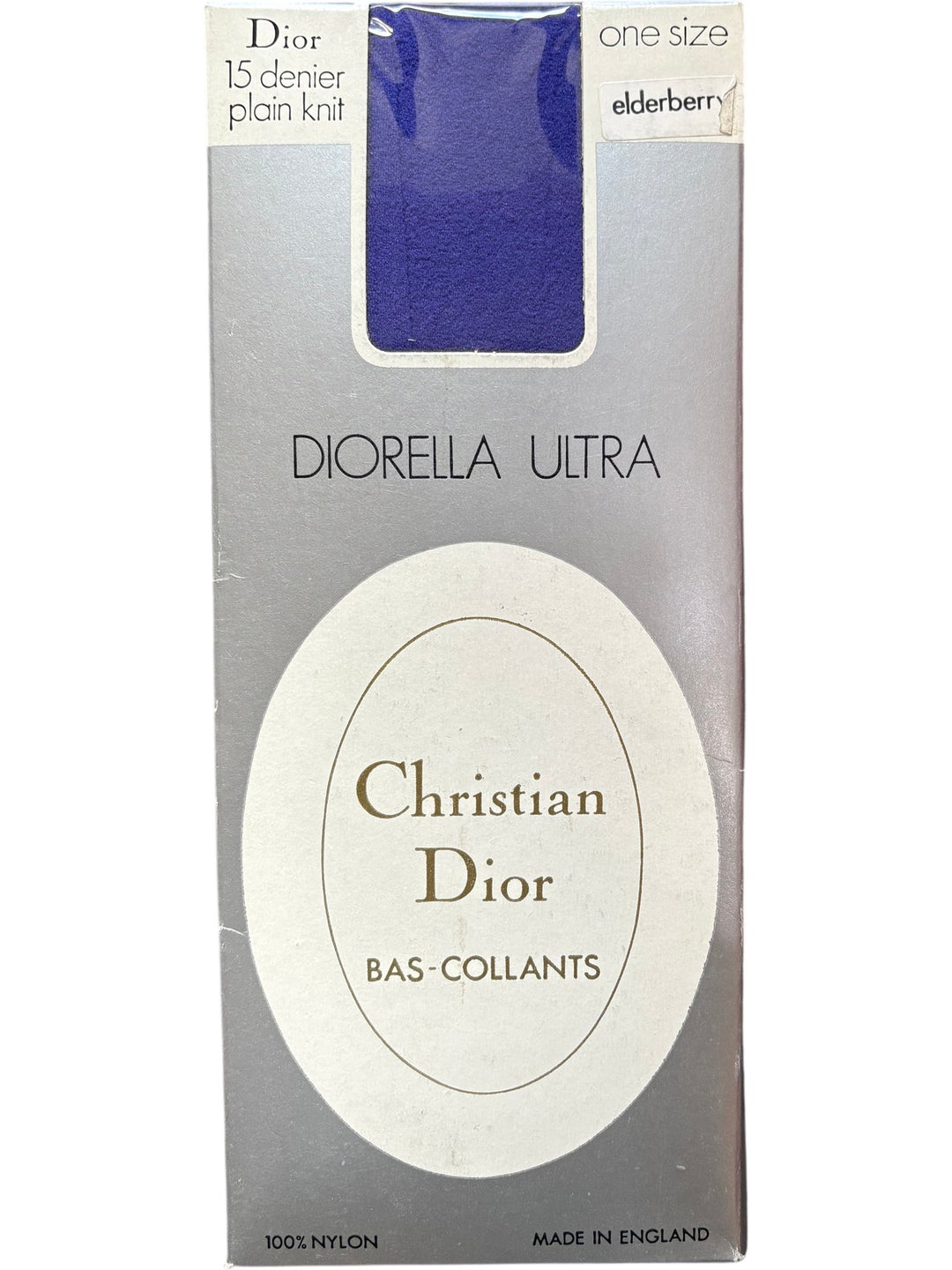 Christian Dior Elderberry Diorella Ultra Pantyhose - Think Vintage ltd