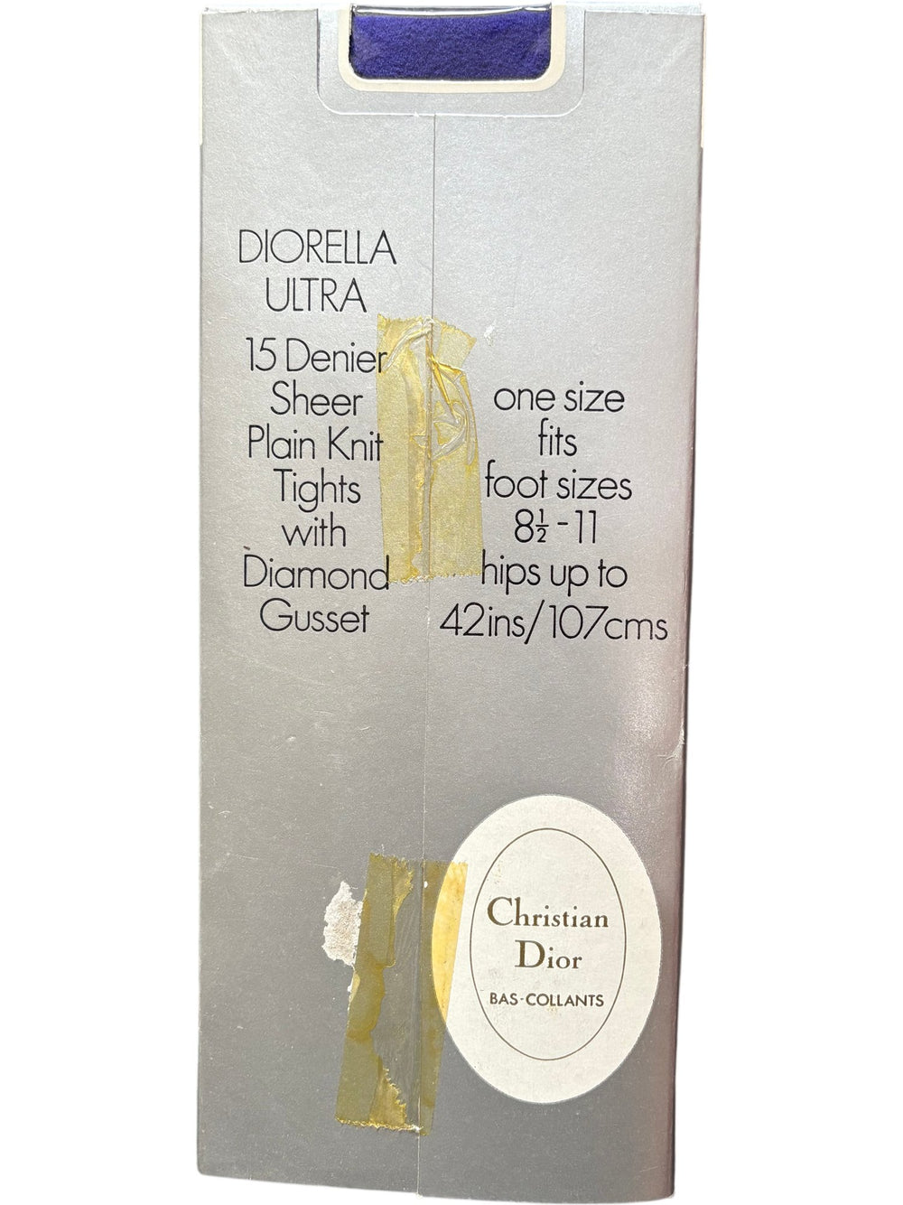 Christian Dior Elderberry Diorella Ultra Pantyhose - Think Vintage ltd