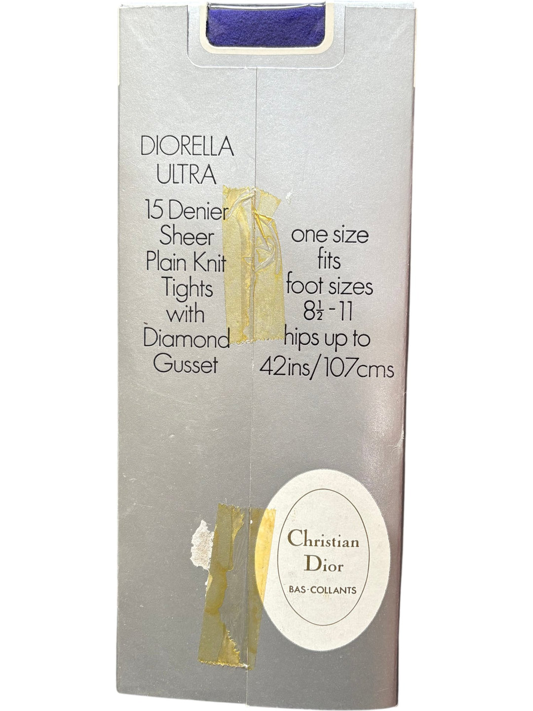 Christian Dior Elderberry Diorella Ultra Pantyhose - Think Vintage ltd