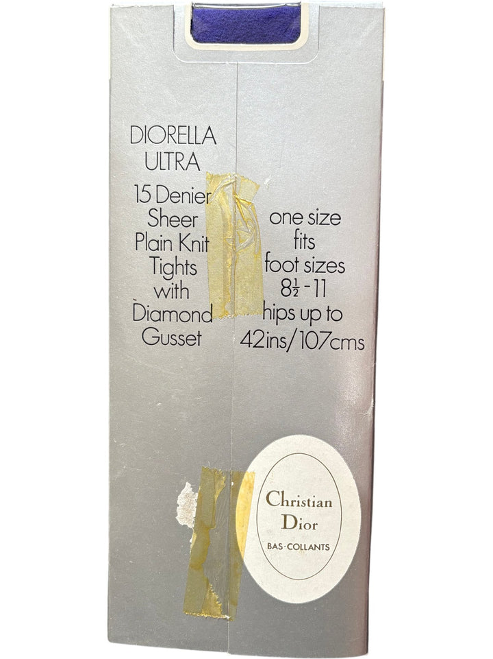 Christian Dior Elderberry Diorella Ultra Pantyhose - Think Vintage ltd