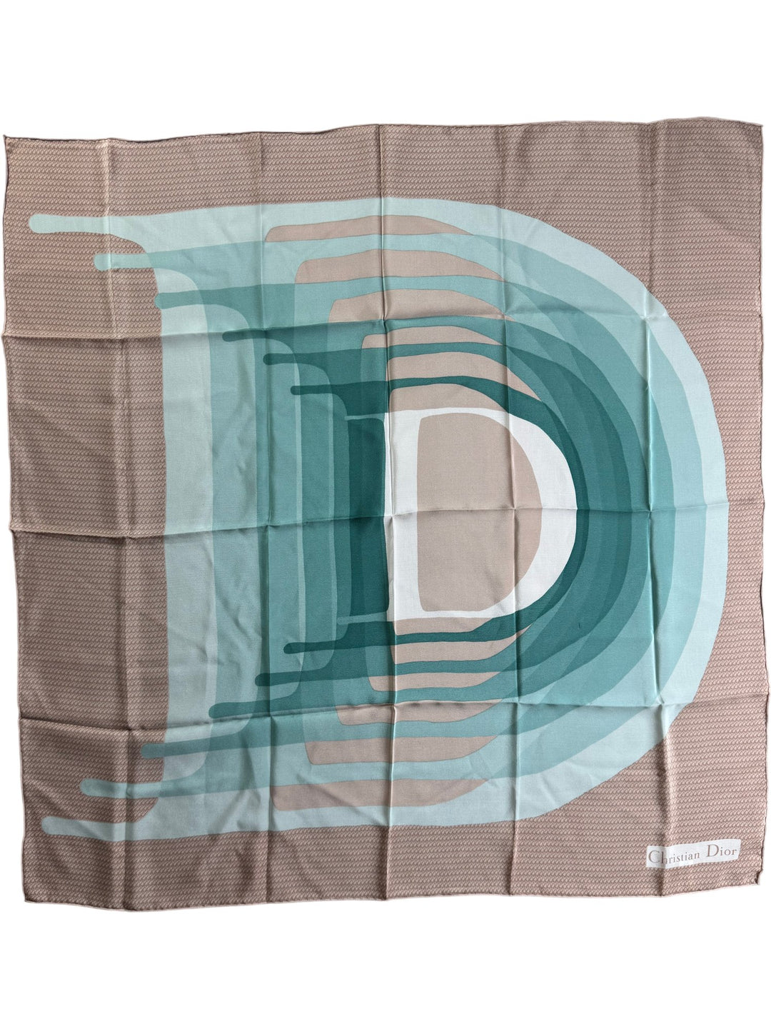 Christian Dior Square Silk Scarf - Think Vintage ltd