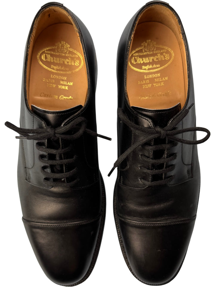 Church's Black Leather Oxford Shoes - 6 - Think Vintage