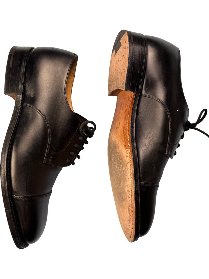 Church's Black Leather Oxford Shoes - 6 - Think Vintage
