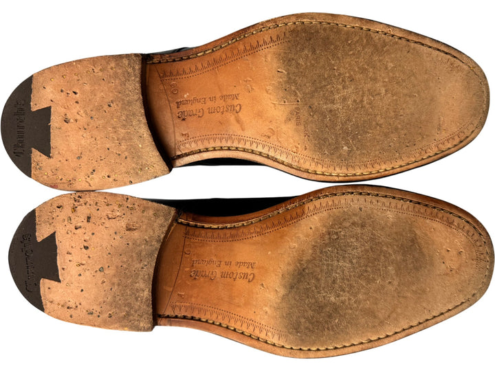 Church's Black Leather Oxford Shoes - 6 - Think Vintage