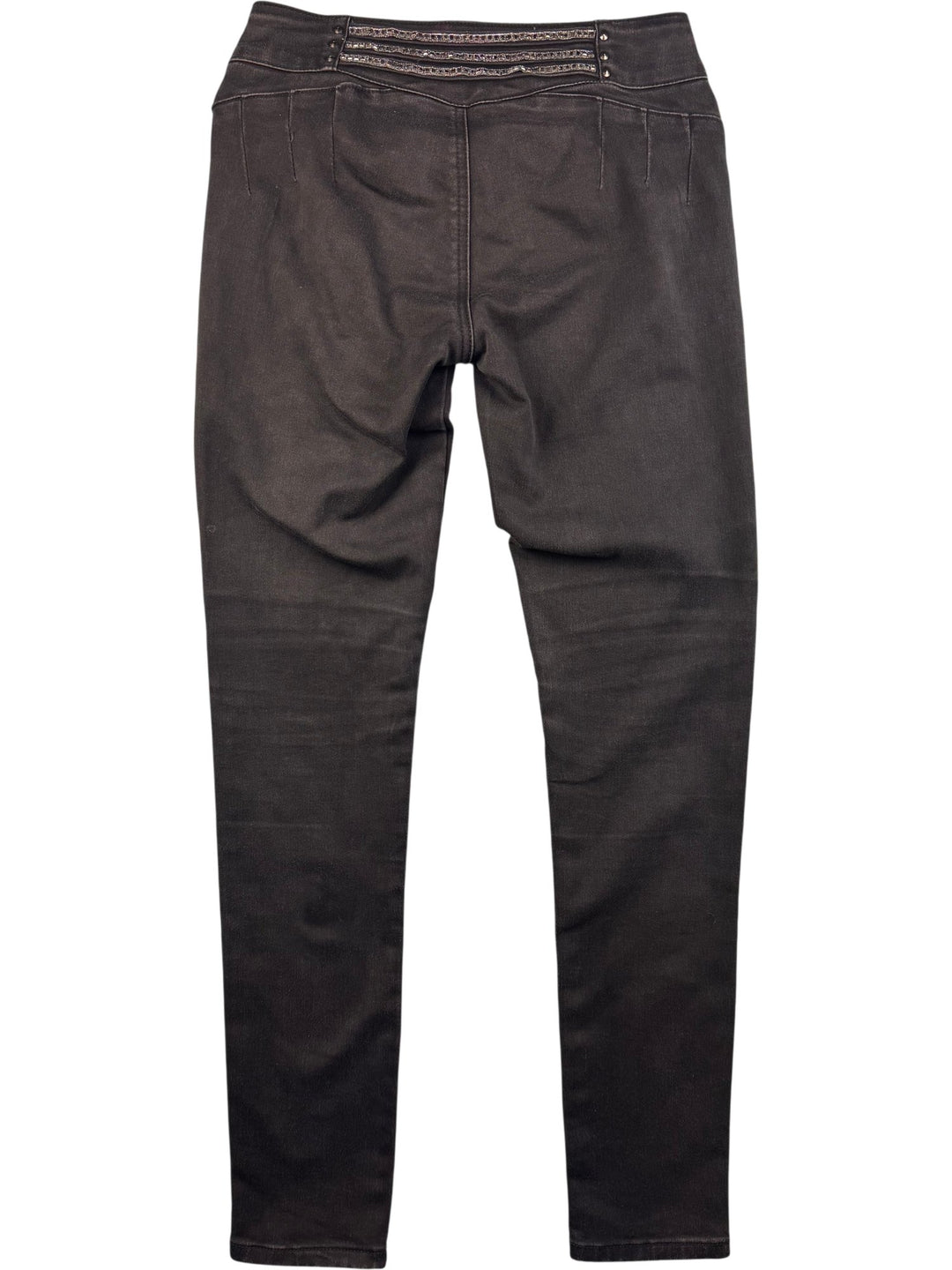 Cindy H Studded Black Jeans - W30 - Think Vintage ltd