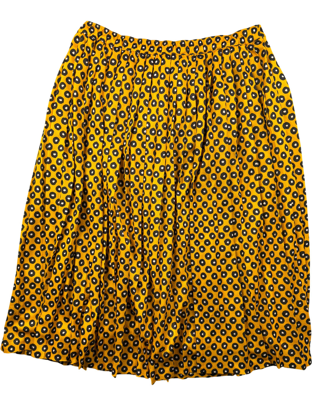 Circle Patterned Pleated Skirt - W26-34