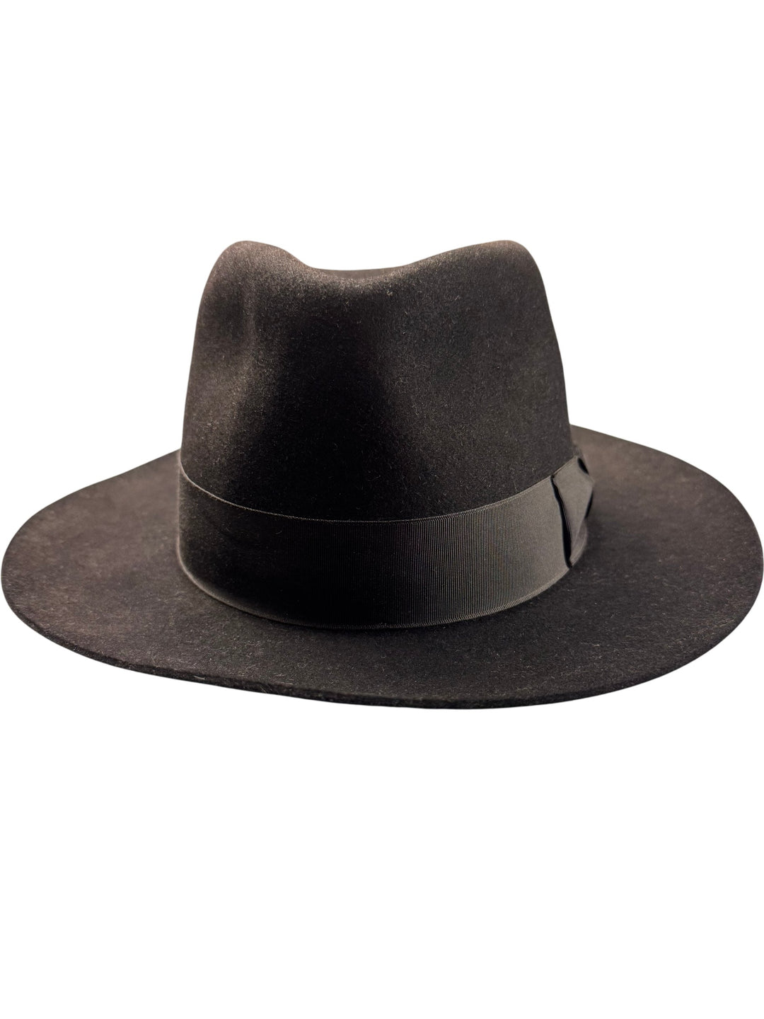 Classic Black Felt Fedora Hat - Think Vintage