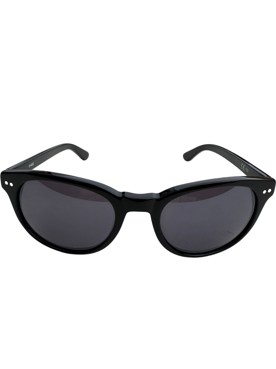 Classic Black Round Unisex Sunglasses - Think Vintage
