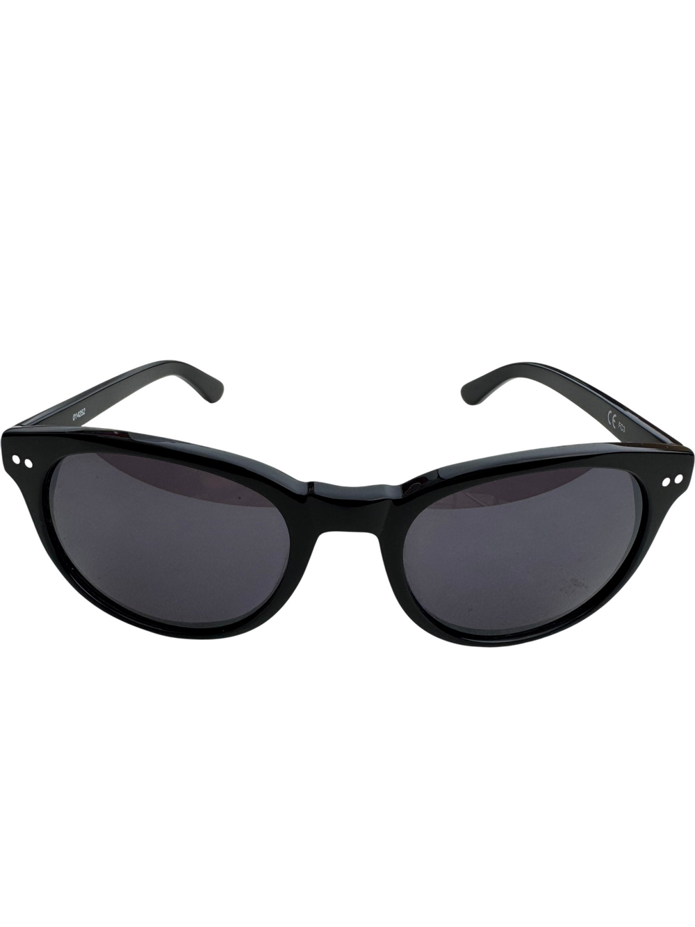 Classic Black Round Unisex Sunglasses - Think Vintage ltd