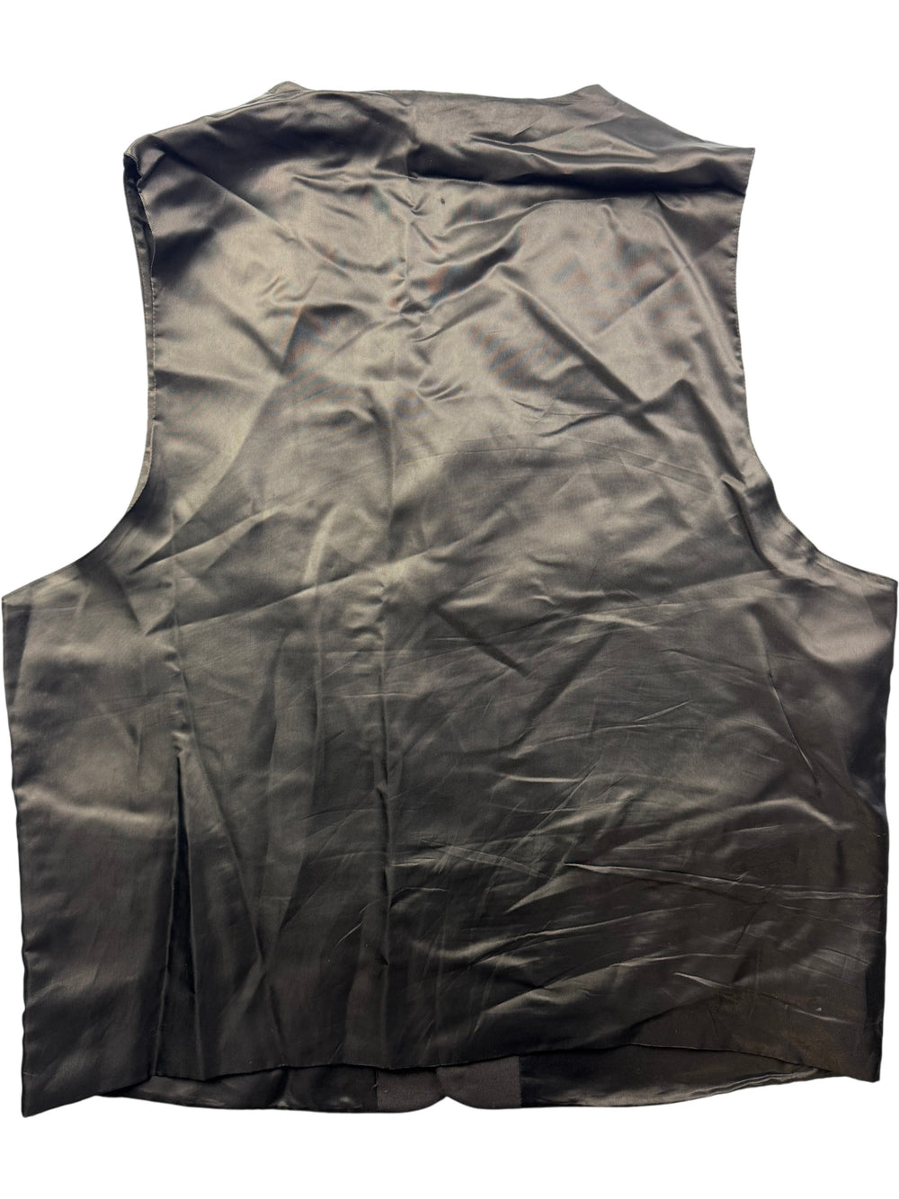 Classic Black Waistcoat - L - Think Vintage ltd