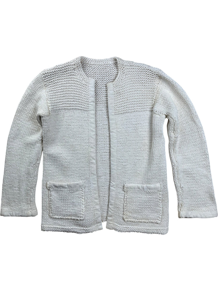 Classic Knit Cream Cardigan - M - Think Vintage ltd