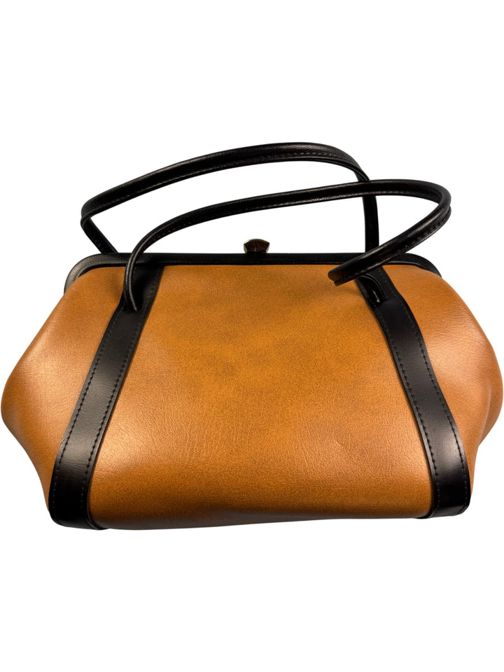 Classic Two-Tone Handbag - Think Vintage Online Ltd