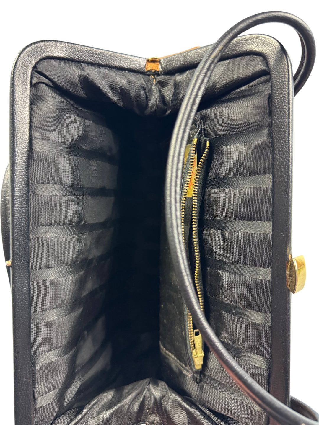 Classic Two-Tone Handbag - Think Vintage ltd