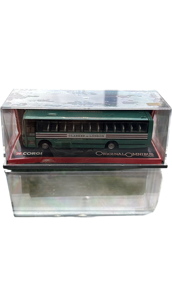 CoCorgi Original Omnibus Van Hool Alizee Clarkes of London Die Cast Model - Think Vintage