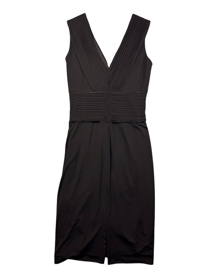 Coast Acetate Blend Black Dress - M - Think Vintage Online Ltd
