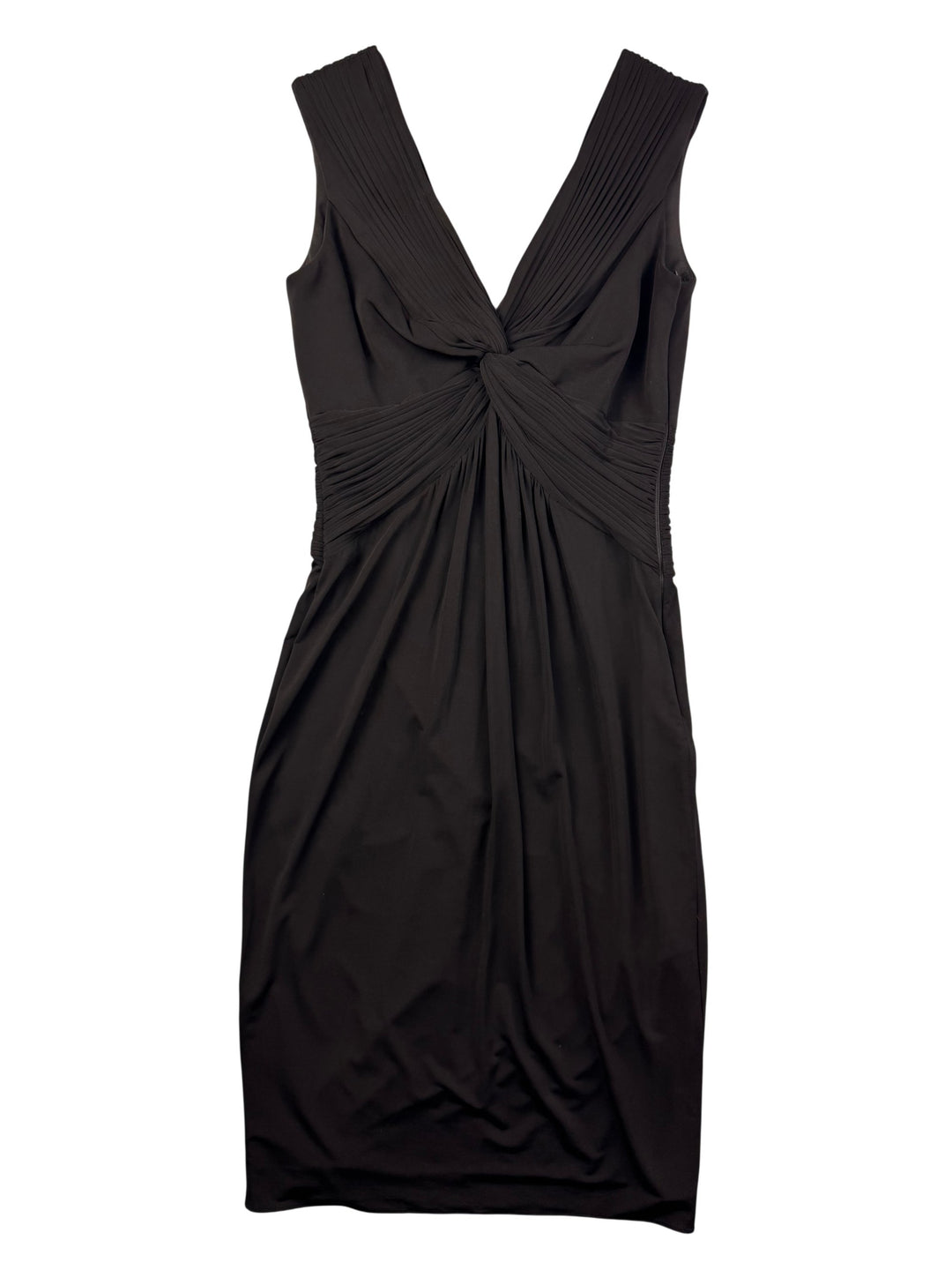 Coast Acetate Blend Black Dress - M - Think Vintage ltd