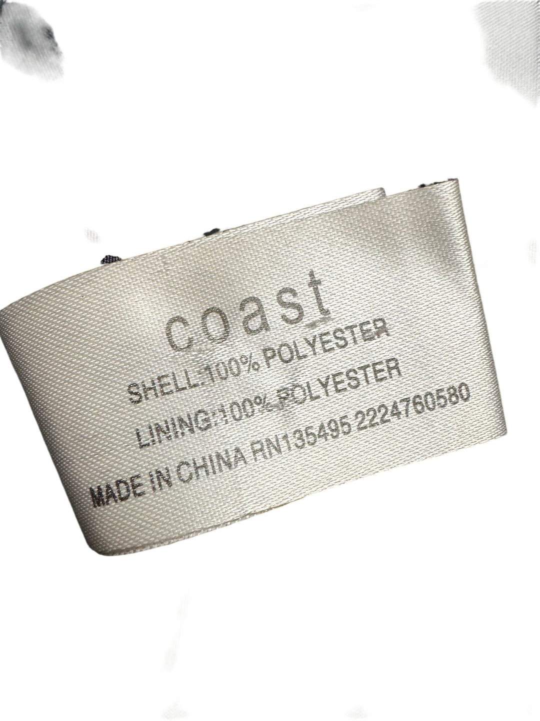 Coast Embellished Black Sleeveless Dress - M - Think Vintage ltd