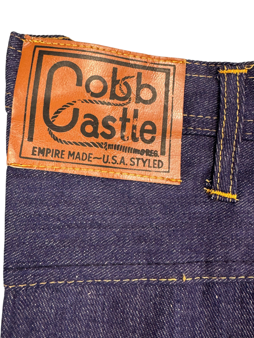 1950s Deadstock Cobb Castle Western Denim Jeans - W28 L32 - Think Vintage