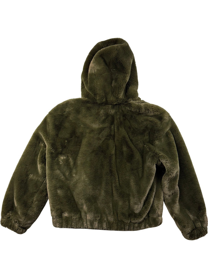 Collection Dark Khaki Faux Fur Jacket - L