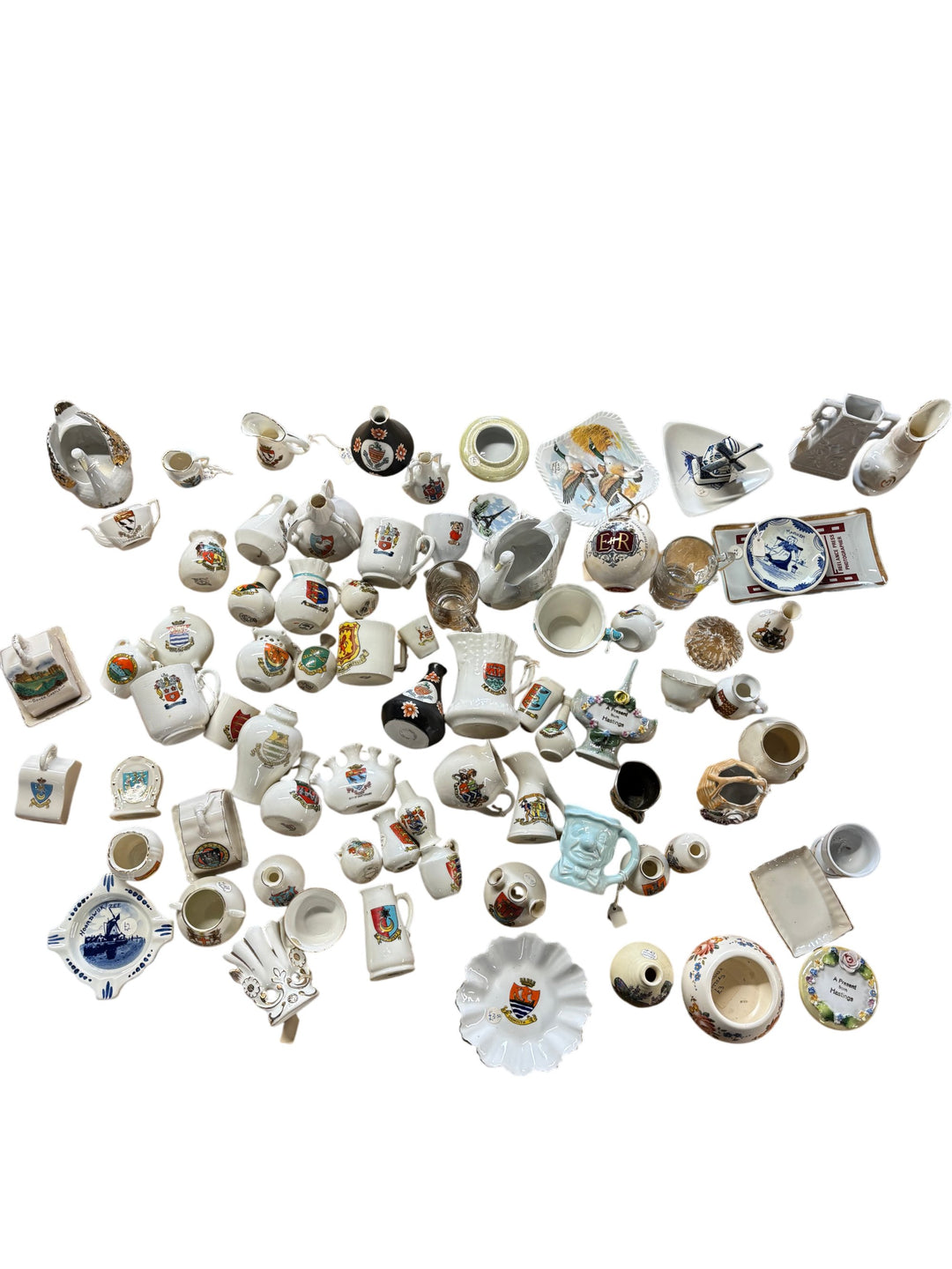 Collection Of Ceramics With Heraldic Designs - Think Vintage