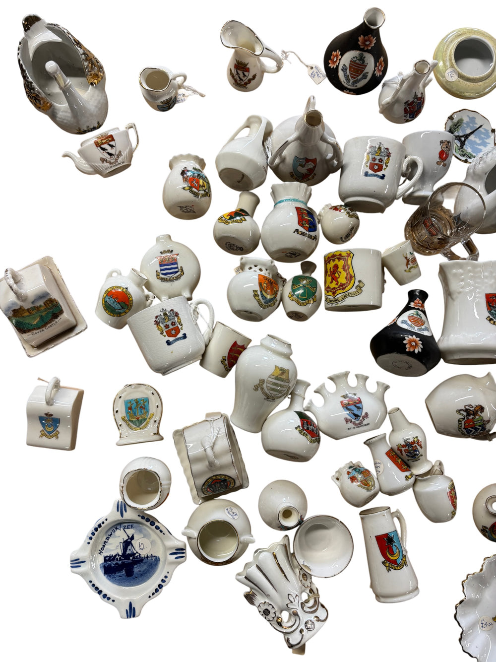 Collection Of Ceramics With Heraldic Designs - Think Vintage