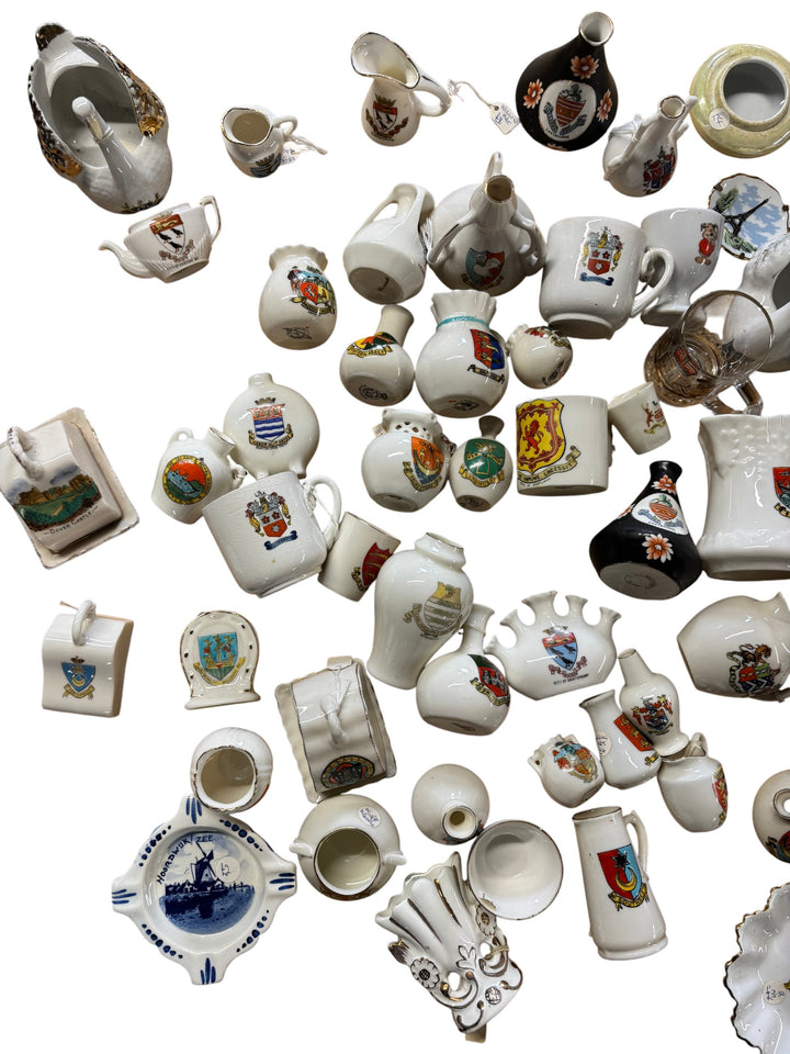 Collection Of Ceramics With Heraldic Designs - Think Vintage