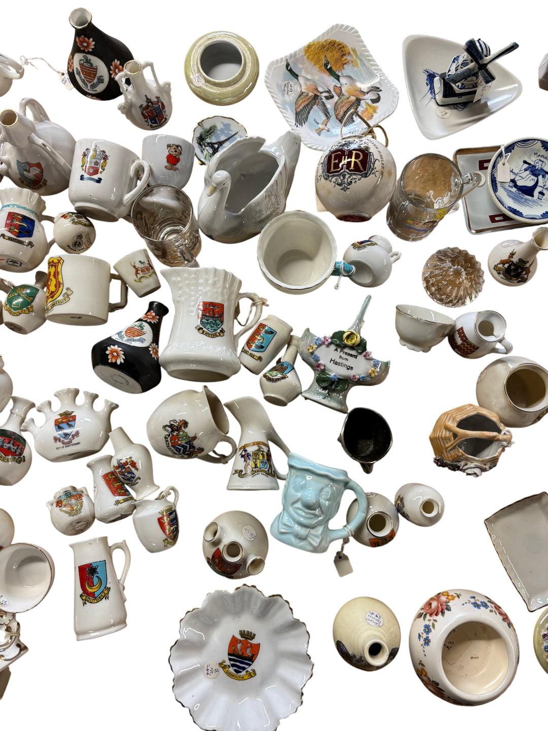 Collection Of Ceramics With Heraldic Designs - Think Vintage ltd