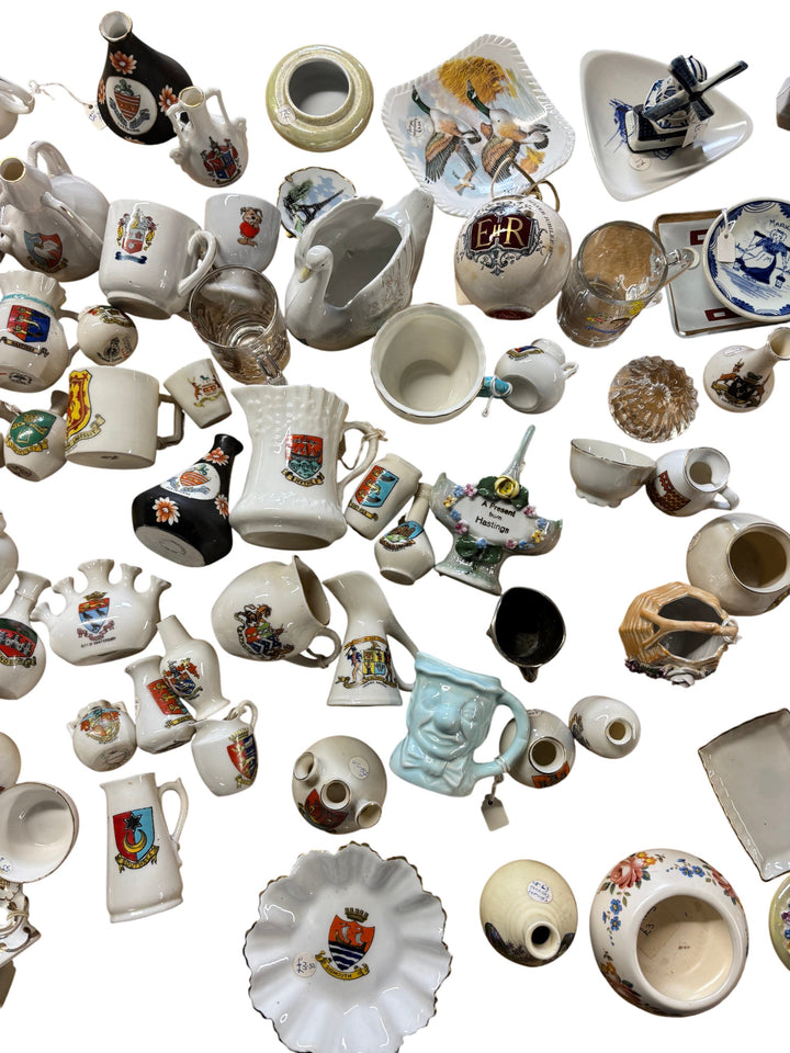 Collection Of Ceramics With Heraldic Designs - Think Vintage ltd