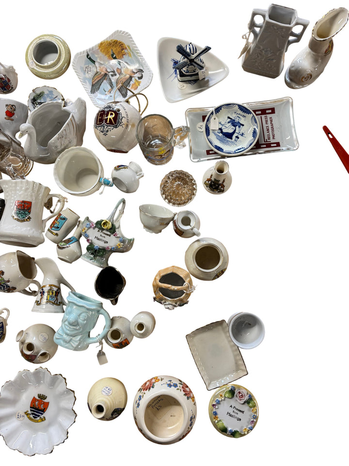 Collection Of Ceramics With Heraldic Designs - Think Vintage ltd