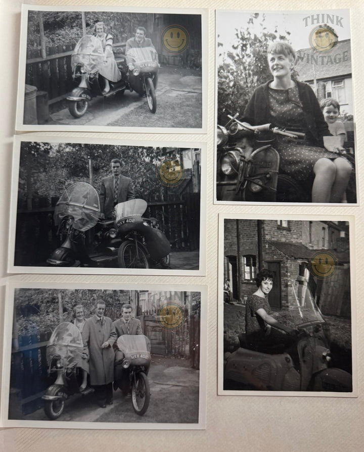 Collection of Vintage Scootering Photos & Cards