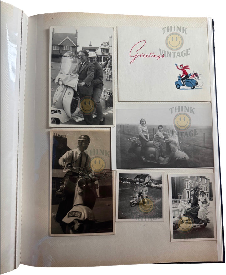Collection of Vintage Scootering Photos & Cards
