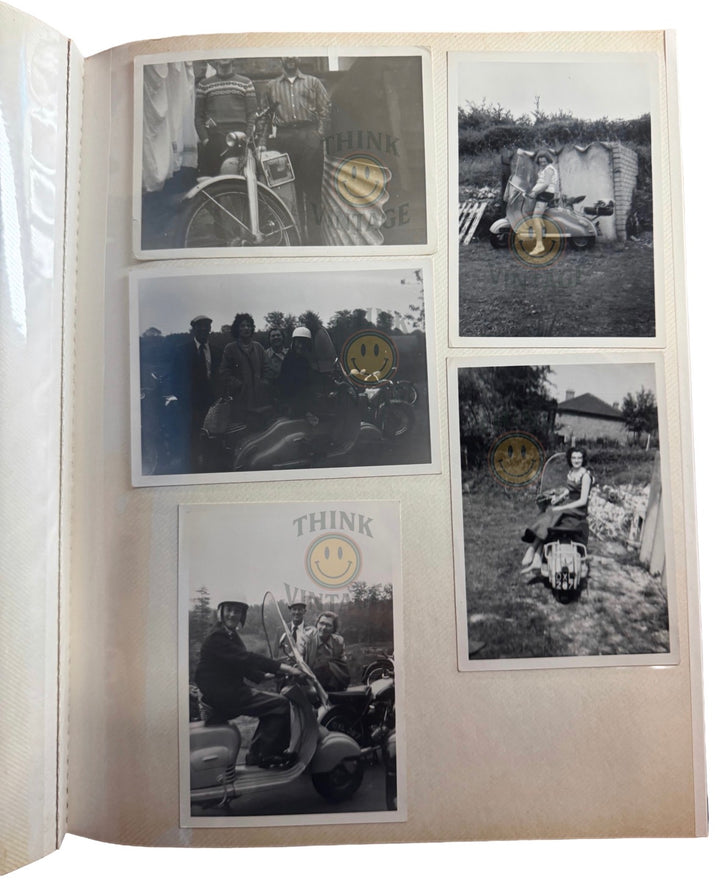 Collection of Vintage Scootering Photos & Cards