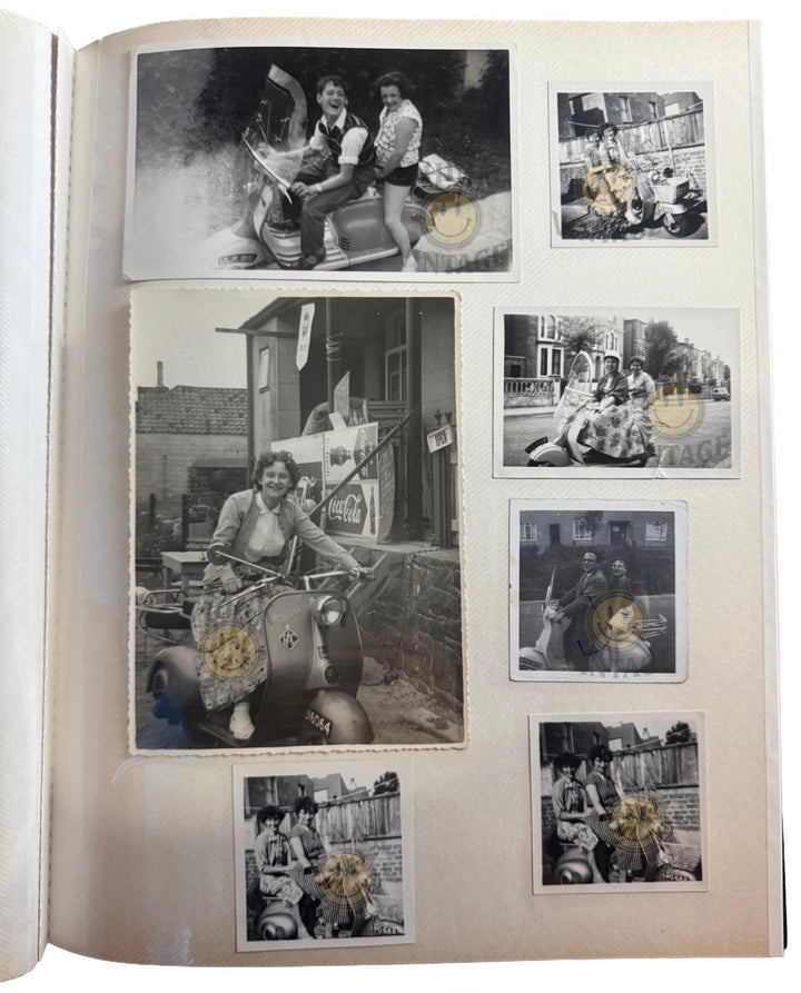 Collection of Vintage Scootering Photos & Cards