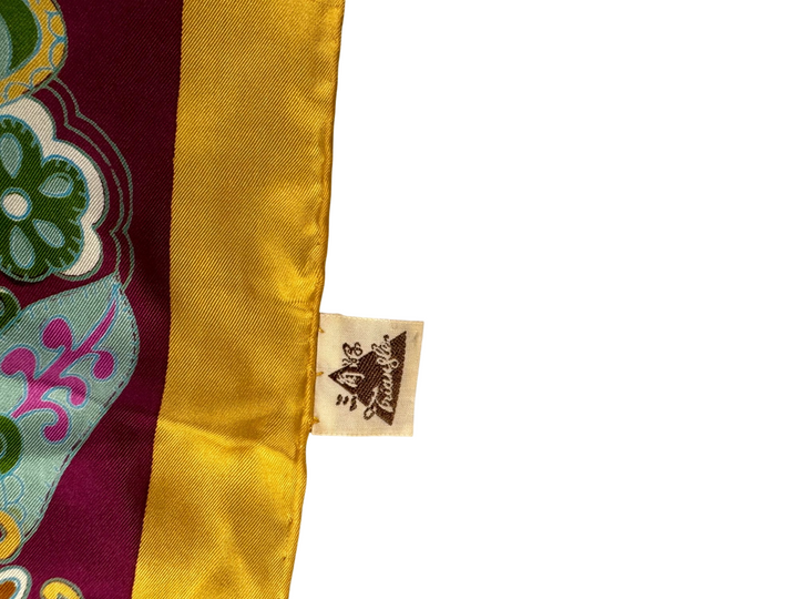 Colorful Paisley Silk Scarf - Think Vintage Online Ltd