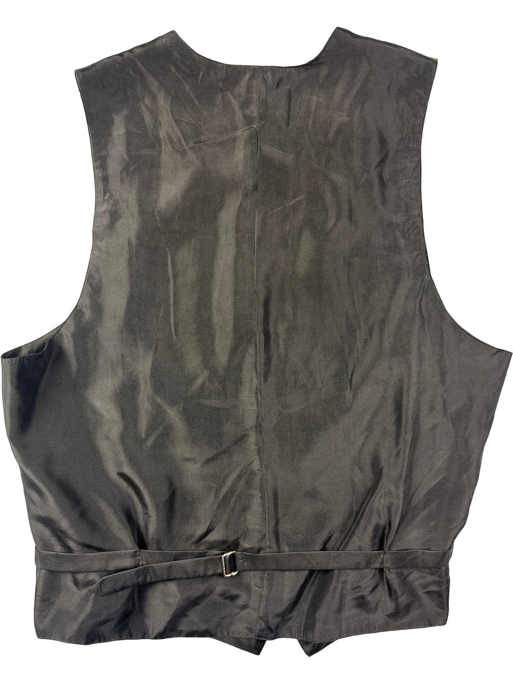 Colourful Abstract Pattern Waistcoat - XL - Think Vintage ltd