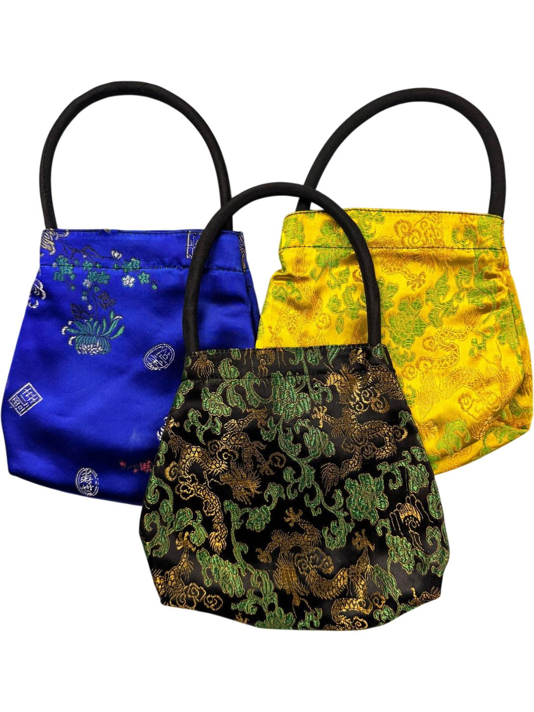 Think Purses Colourful Asian Style Silk Handbags – Think Vintage ltd
