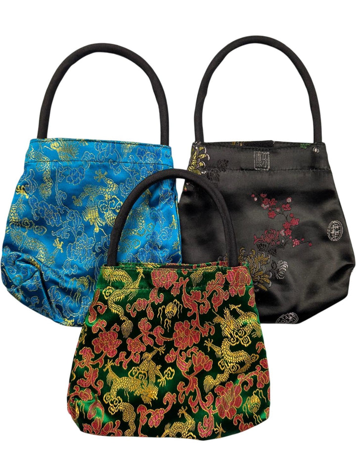 Colourful Brocade Handbags Set - Think Vintage ltd