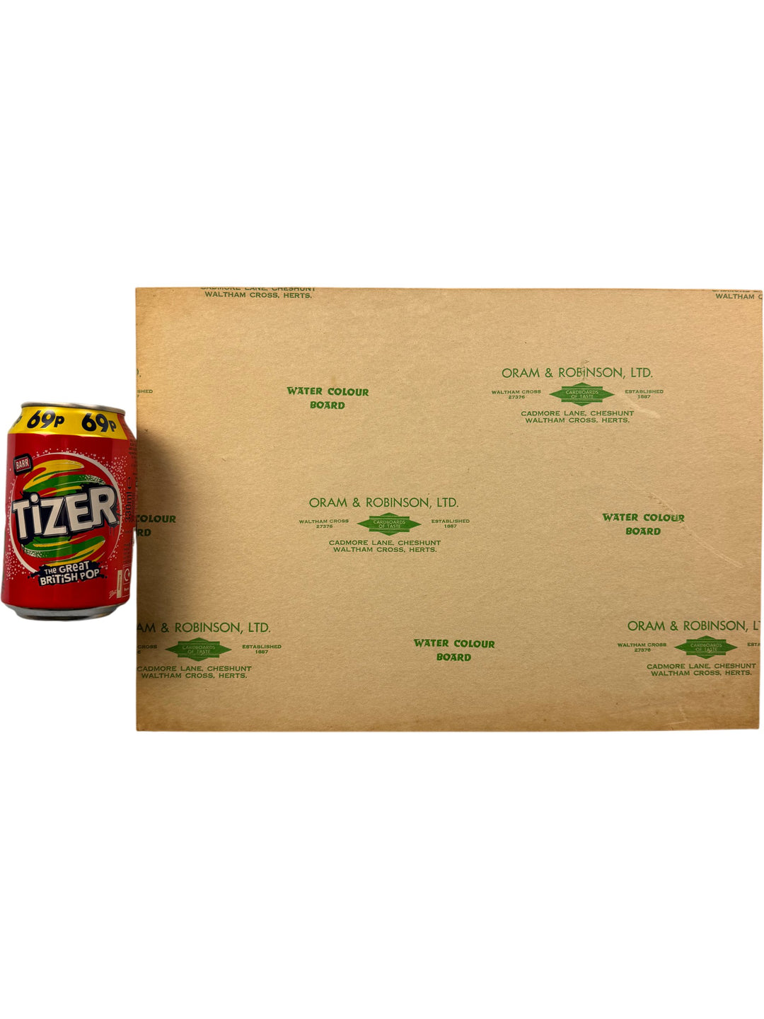 Colourful Children's Art Illustration on Watercolour Board - Think Vintage