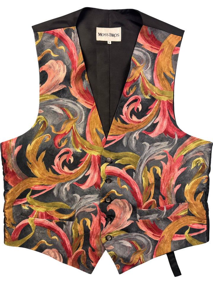 Colourful Patterned Waistcoat - L