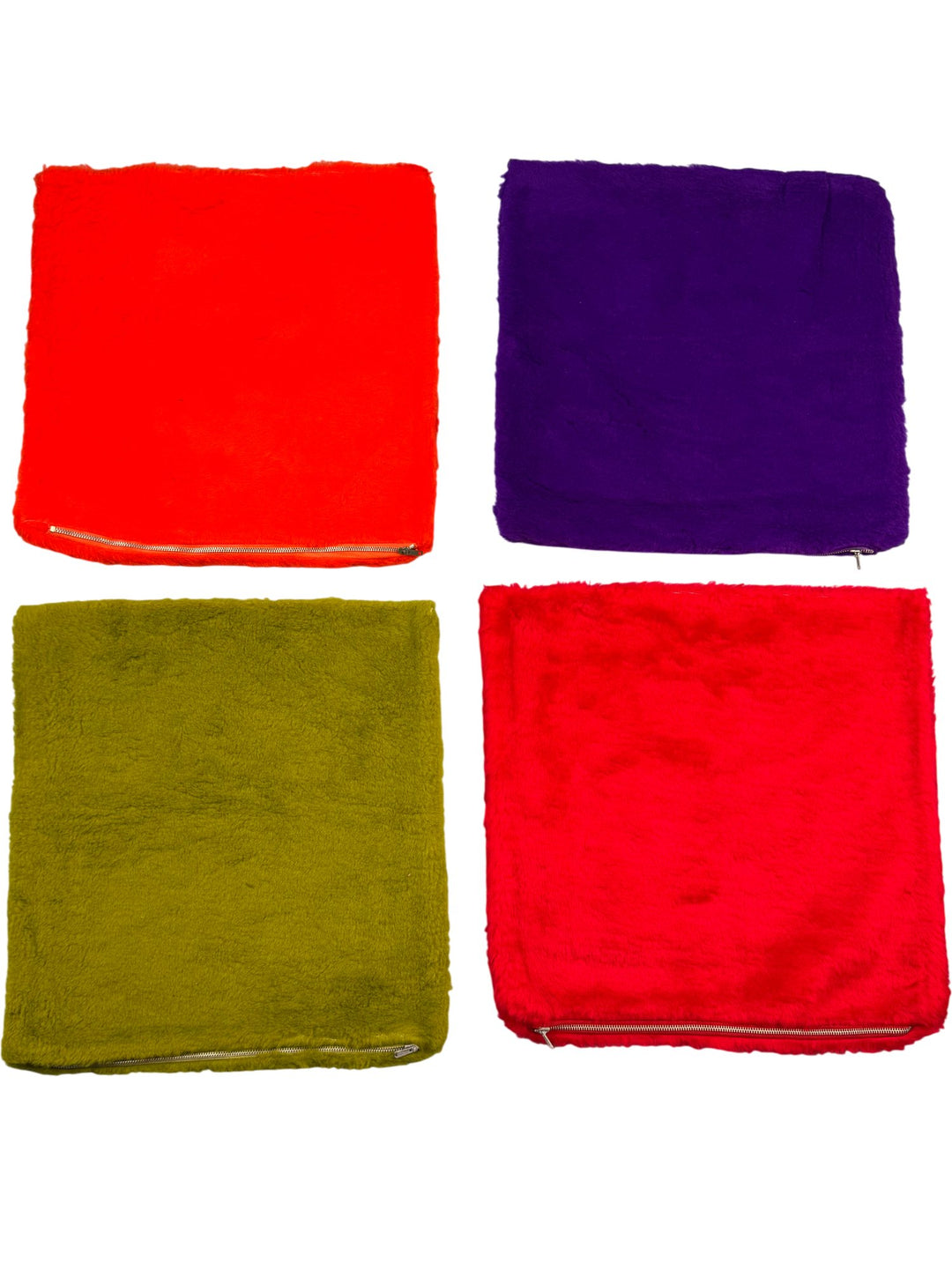 Colourful Plush Cushion Covers - Think Vintage ltd