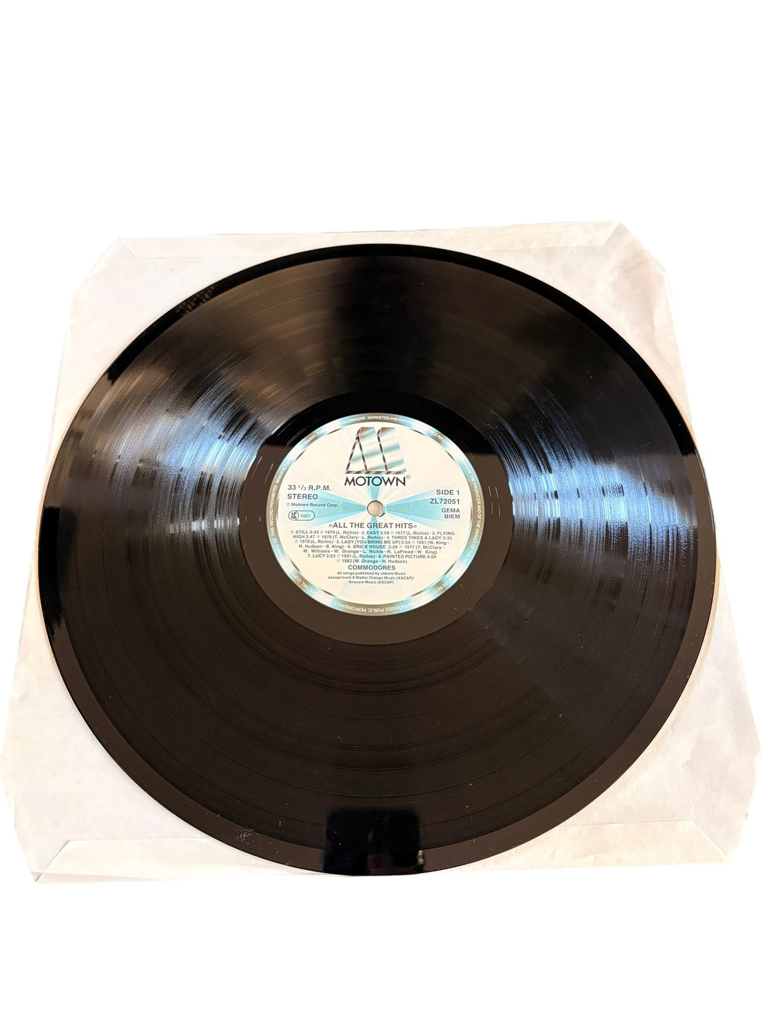 Commodores All The Great Hits Vinyl - Good - Think Vintage ltd