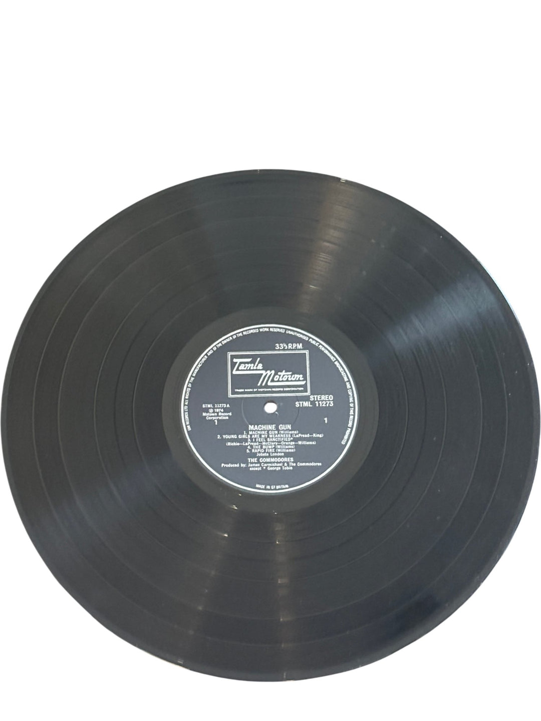 Commodores Machine Gun Vinyl Record - Very Good - Think Vintage ltd