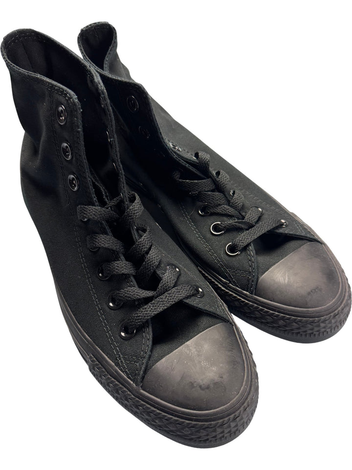 Converse All Star Black Canvas High-Tops - 7.5 - Think Vintage ltd